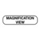 Nevs Information Labels - Magnification View 5/16" x 1-1/4" White w/Black X-2165 - alternate 1